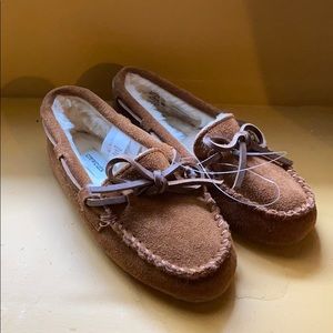 Suede moccasins